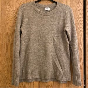 Old Navy Soft Gray Knit Pullover Sweater